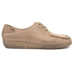 SAS Siesta Lace Up Moc Toe Lace Up Comfort Flats